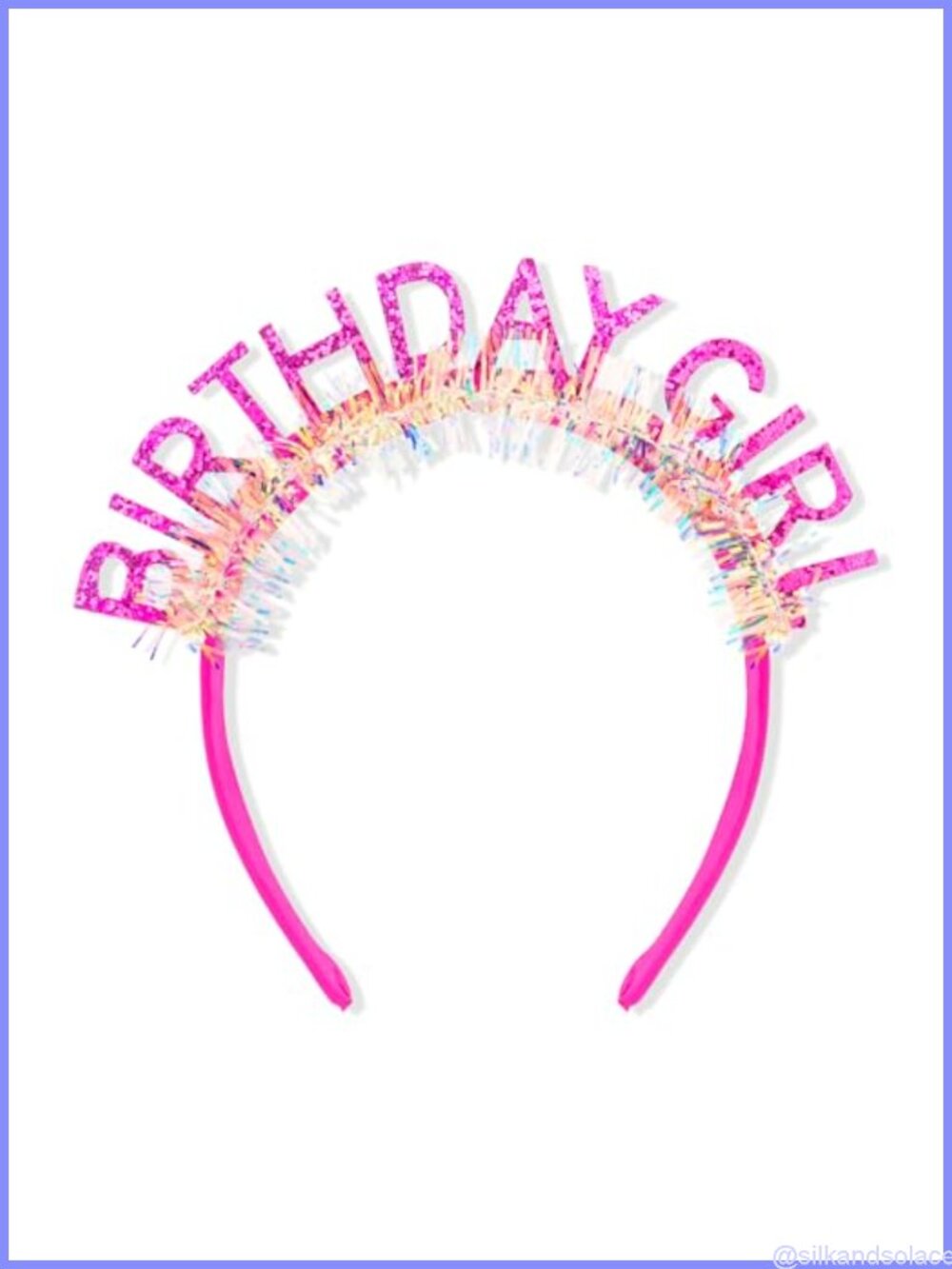 Birthday Girl Tiara Headband Plastic Queen Crown Party Hair Accessory